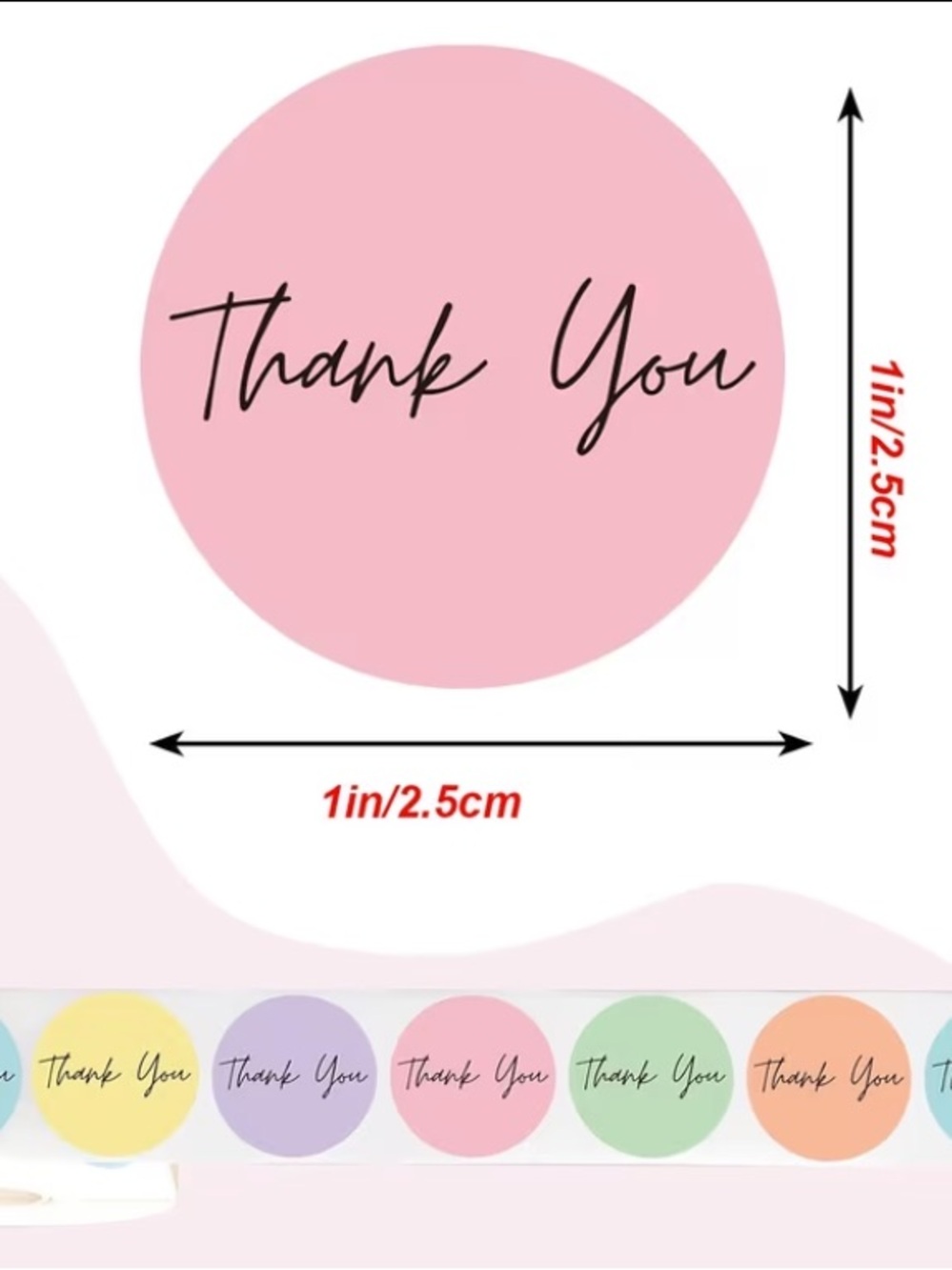 "Thank You" Round Sticker Pack